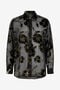 RC Black and Gold See-Through Shirt with Floral Pattern RC Black and Gold See-Through Shirt with Floral Pattern BLACK AND GOLD VNT723-FC006