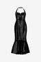 RC Robe Midi En Cuir Véritable Noir RC Robe Midi En Cuir Véritable Noir Noir VWP108-PN001