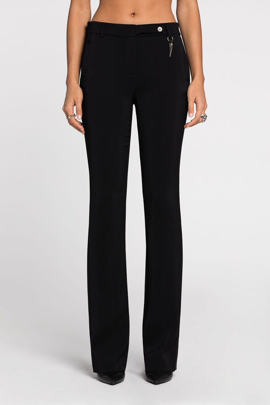 RC Pantalon de tailleur à ornement Tiger Tooth Noir RKT203-HR002