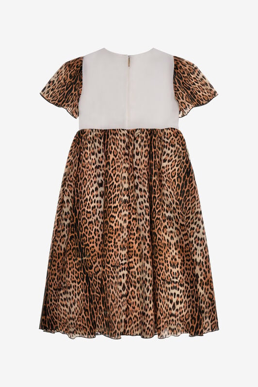 JU Kleid mit Jaguarmuster JU Kleid mit Jaguarmuster Hellbraun SJT122-2NI69