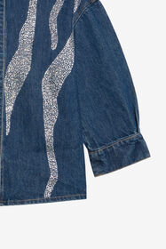 JU Denimhemd mit Strassdetail DENIM XJJ70A-DS010