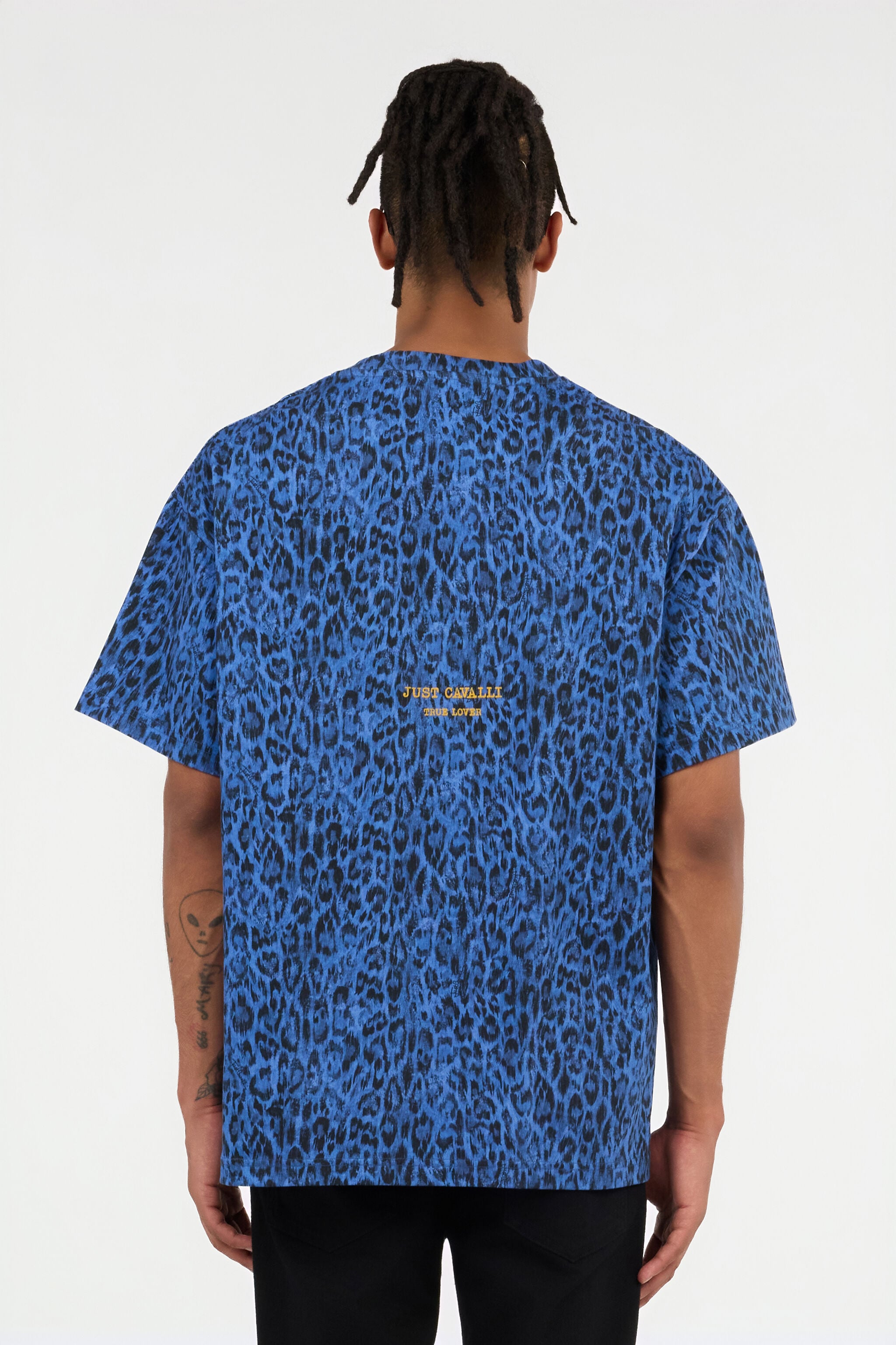 JC Leopard Print T-Shirt JC Leopard Print T-Shirt MAZARINE BLUE VFT036-VF080