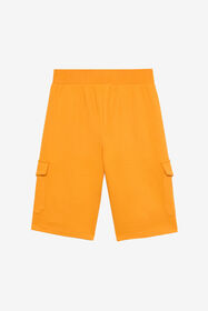 JU Sports Shorts With Animal Patchwork Appliqué Orange UJT25B-CF050
