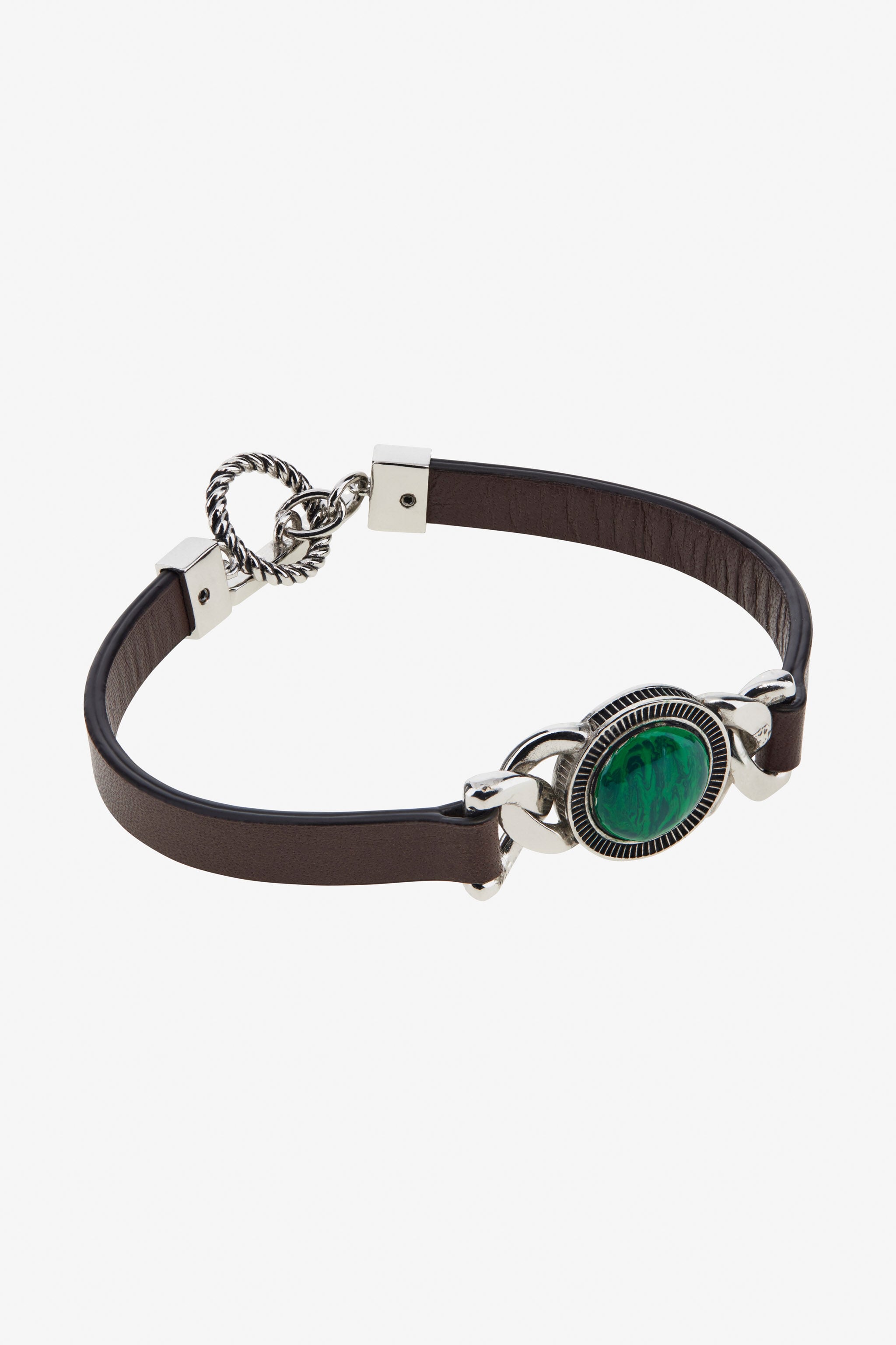 RC Bracelet with stone Brown TRG010-AM007