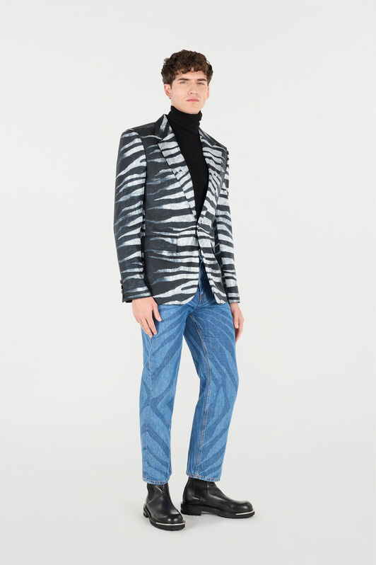 RC Zebra-Print Blazer Black/White URT405-4QN50