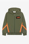 JU Wing-Print Cotton Hoodie JU Wing-Print Cotton Hoodie Green RJT920-CF050