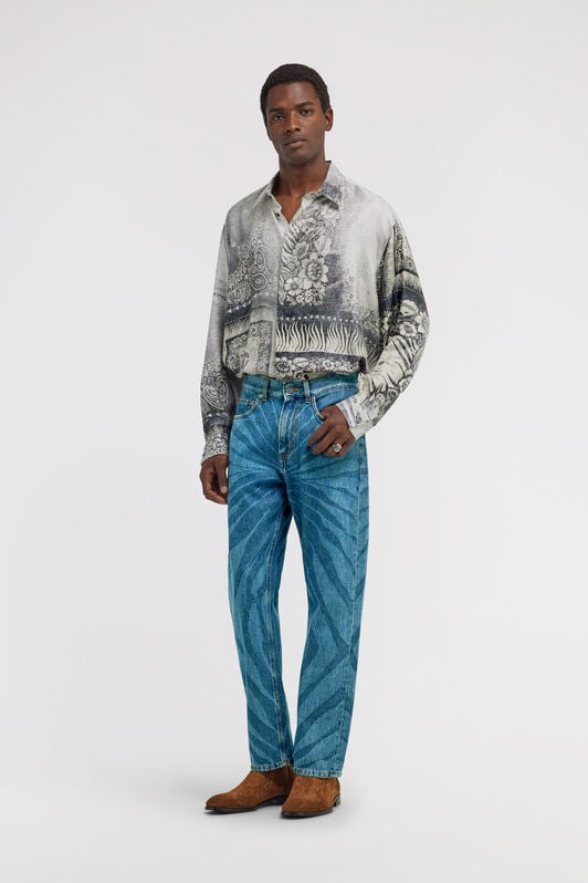 RC Bandana Print Shirt RC Bandana Print Shirt Blue TRT722-4QN11