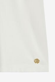 JU Robe En Coton Avec Fleurs Brodées MILKY WHITE UJT10R-KB001