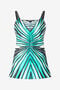 RC Top En Soie Imprimé Ray of Sea RC Top En Soie Imprimé Ray of Sea Bleu clair VKT600-4QM33