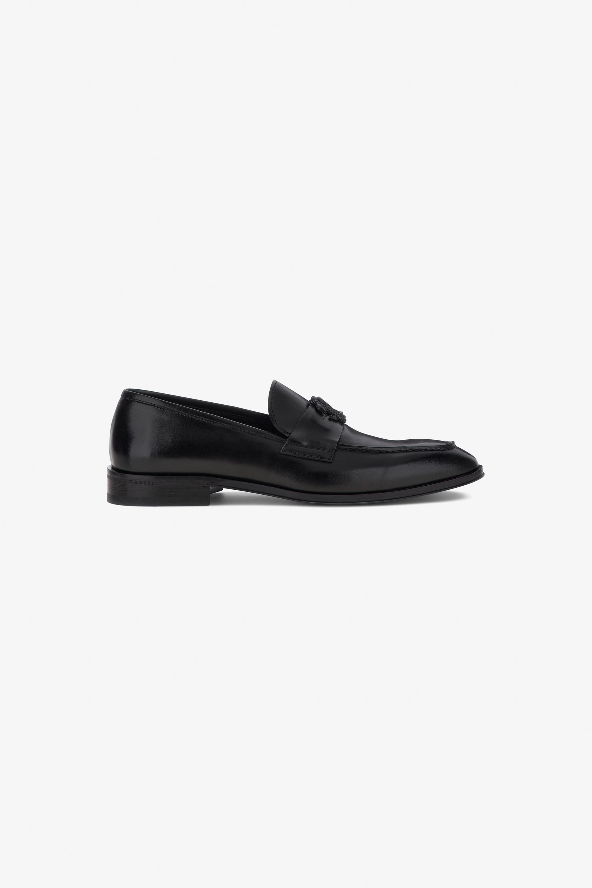 RC Loafers with Monogram Mirror Snake Schwarz RRS022-PZA84