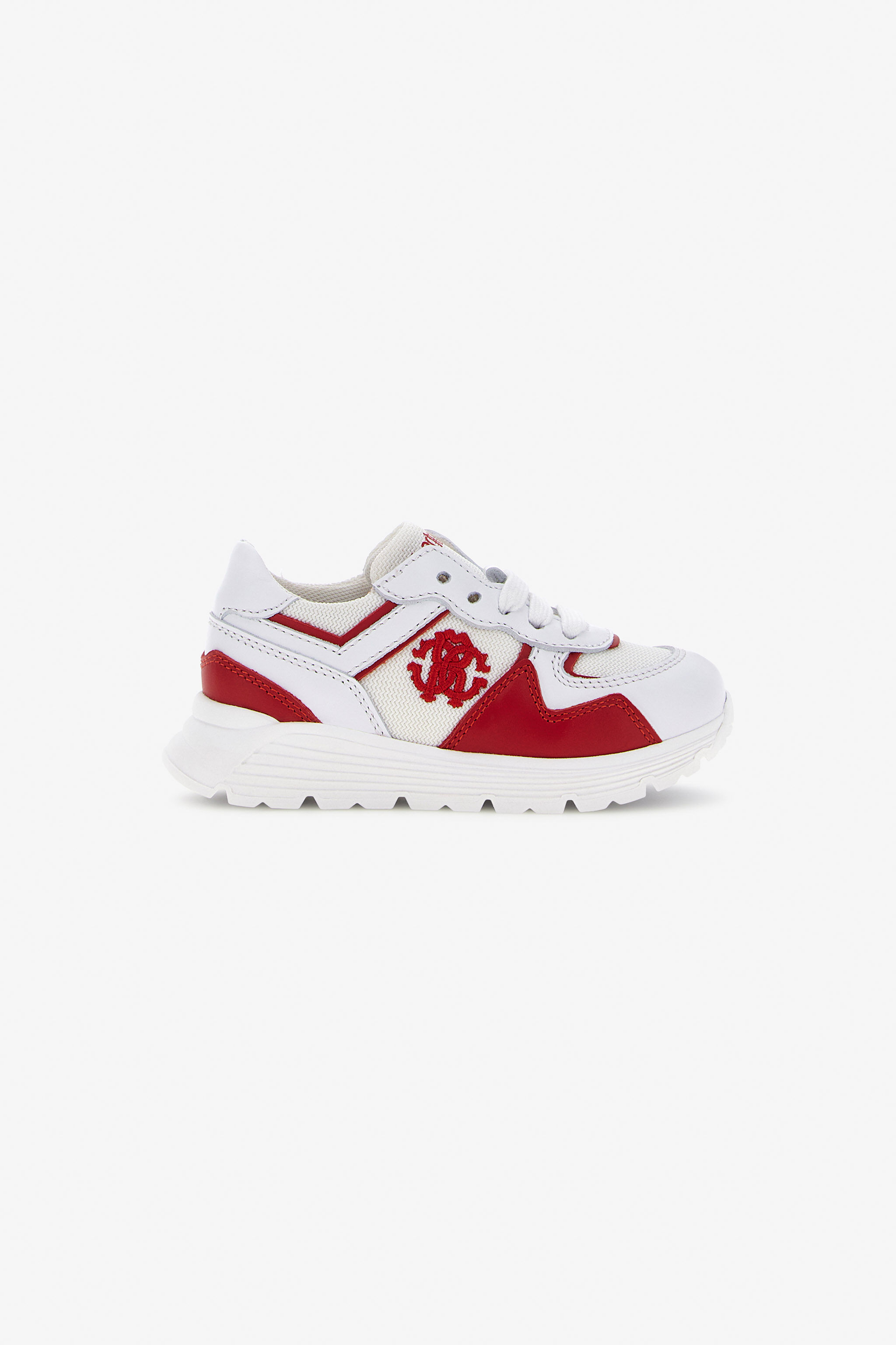 JU RC Logo Sneakers JU RC Logo Sneakers WHITE/RED SJS02H-PZJ11