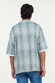 RC Oversized T-shirt with Baby Jaguar Print QUIET HARBOUR WNT62B-3PR31