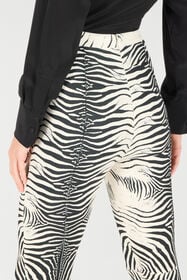 RC Leggings À Imprimé Zèbre Noir/Blanc UKT204-ORN49