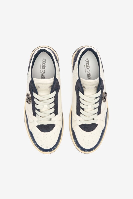 RC Sneakers With Inserts And Mirror Snake Monogram RC Sneakers With Inserts And Mirror Snake Monogram White/Blue URS054-PZU89