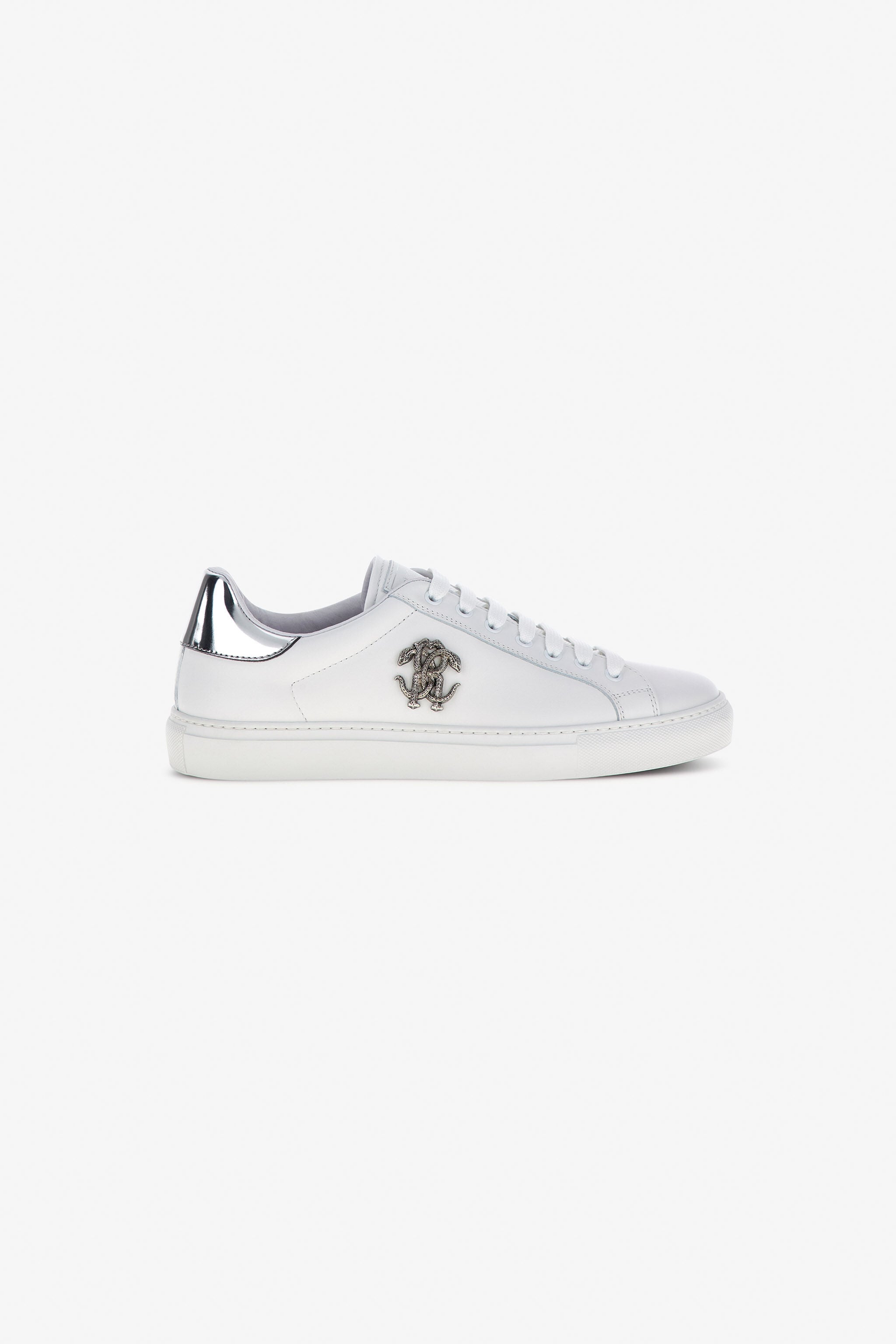 RC Sneakers with Monogram Mirror Snake White/Silver RRS009-PZB23
