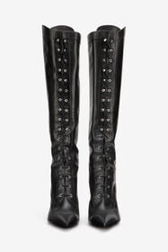 RC Botas Negras De Cuero Con Tacón BLACK/PALLADIUM XWS006-PZB38
