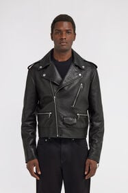 RC Leather Biker Jacket Black TRP870-PN451