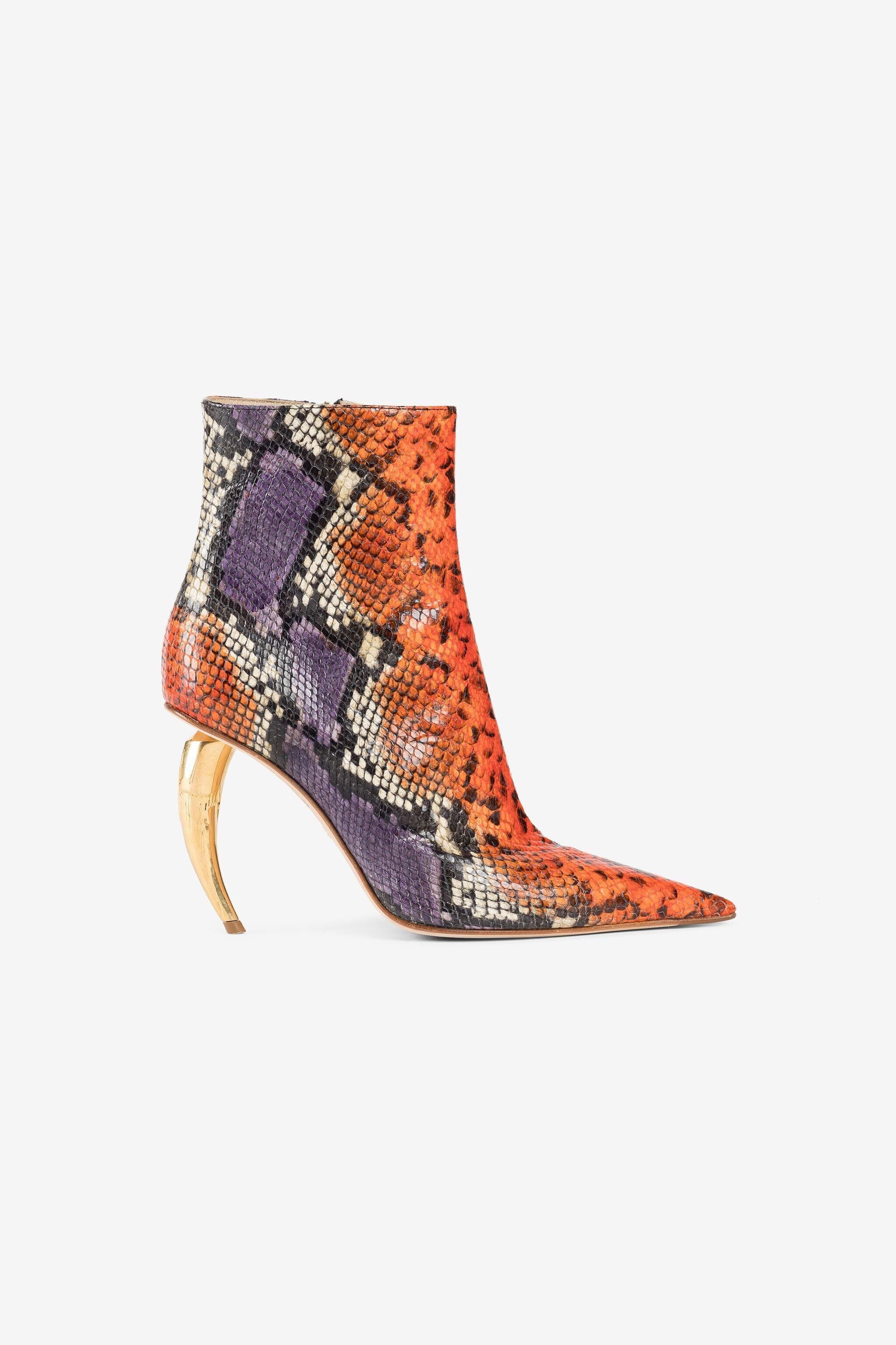 RC Tigerzahn-Stiefeletten mit Pythonprint RC Tigerzahn-Stiefeletten mit Pythonprint MULTICOLOR PKS013-PZ503