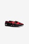 RC Mocassins En Velours Brodé RC Mocassins En Velours Brodé Noir/Rouge VRS018-VLV03