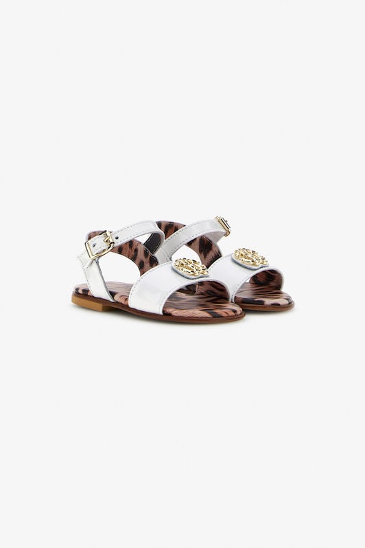 JU RC Logo Sandals JU RC Logo Sandals White RJS01I-PZJ02