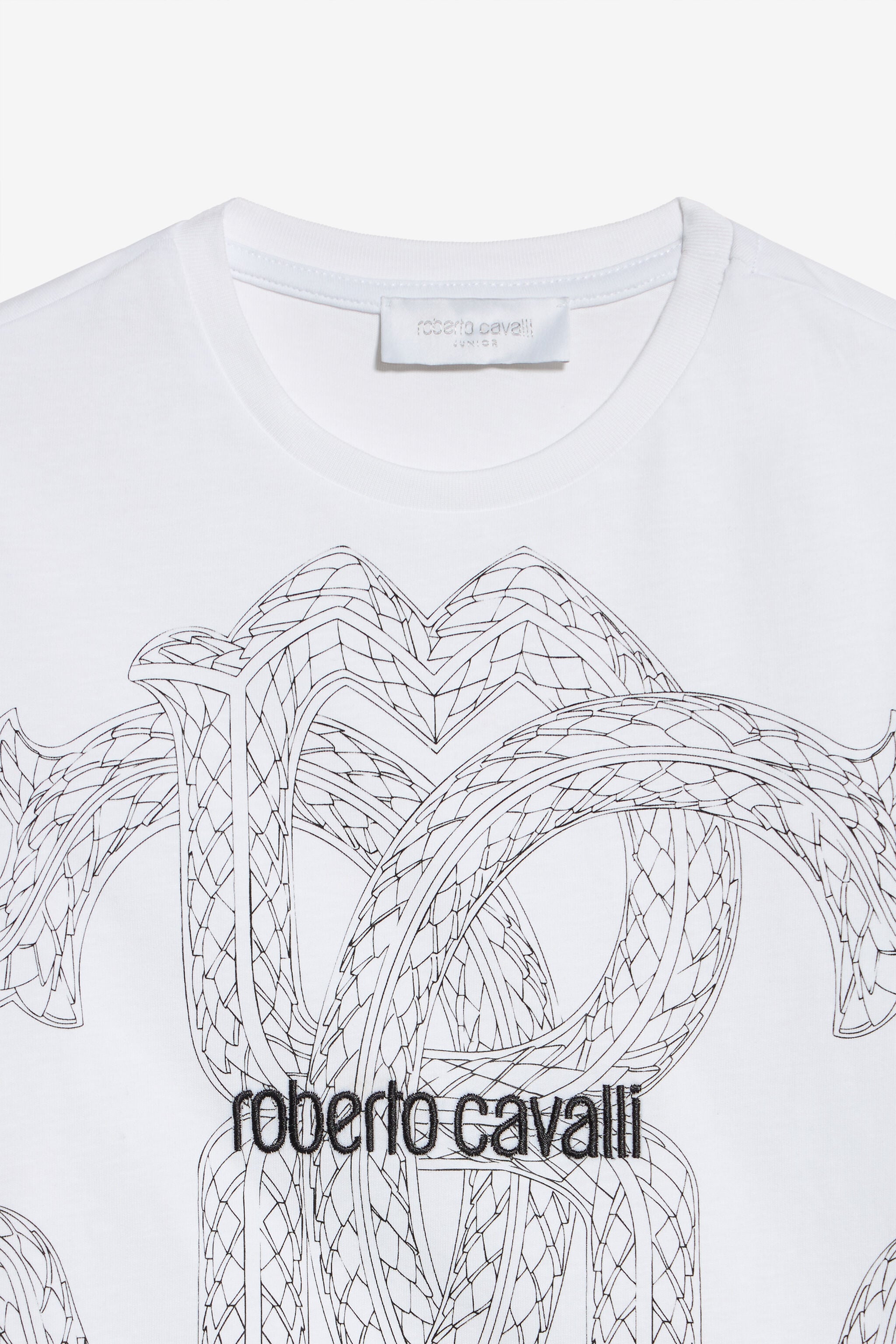JU Weißes T-Shirt mit Maxi-RC-Monogramm WHITE XJT62Z-JD001