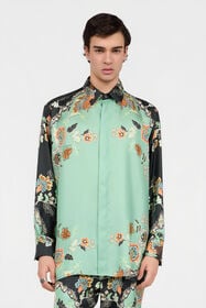 RC Kimono Print Shirt DARK GREEN/BLACK XNT720-4QT25