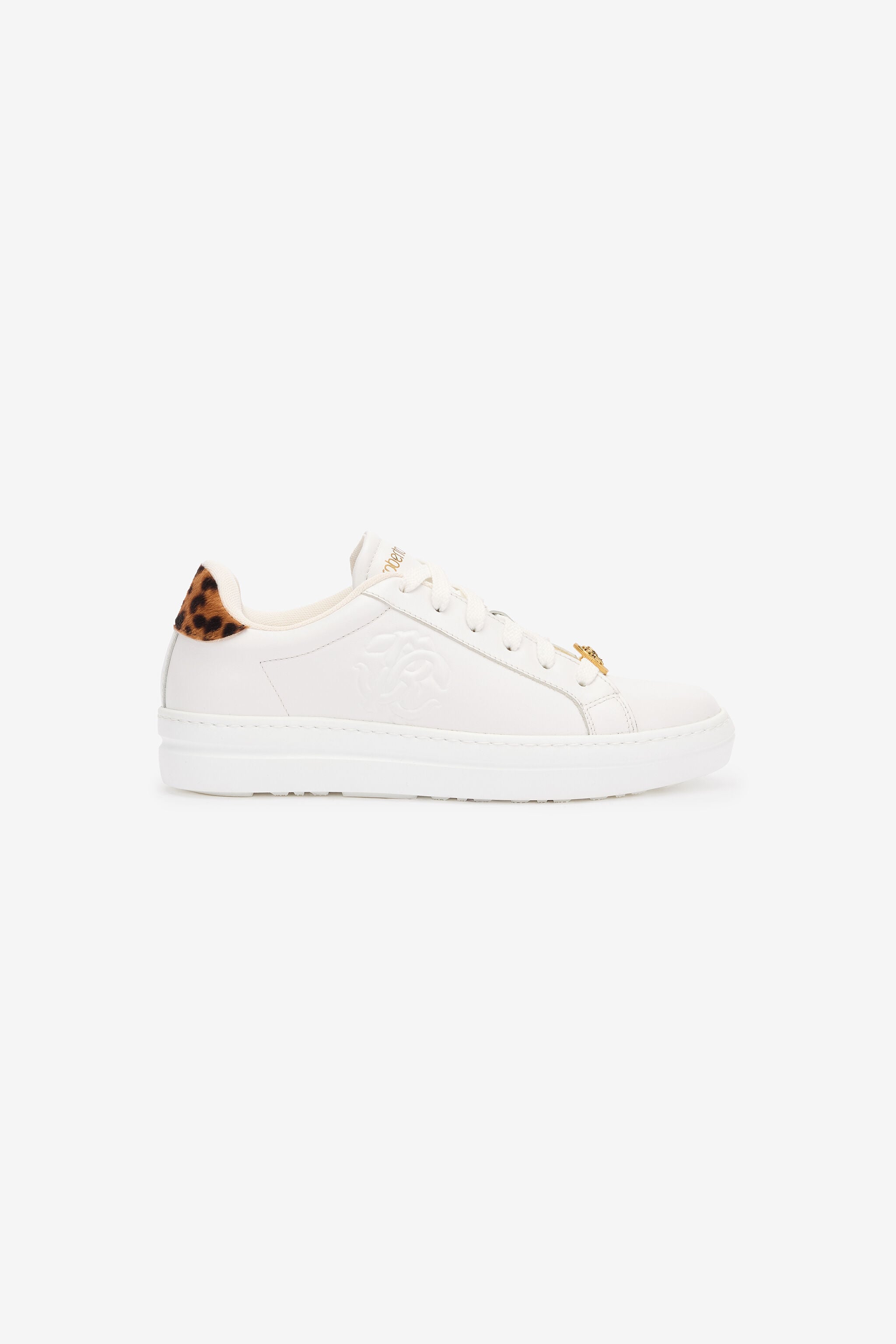 RC Sneakers Avec Contrefort Jaguar Skin RC Sneakers Avec Contrefort Jaguar Skin Blanc UKS033-PZ155
