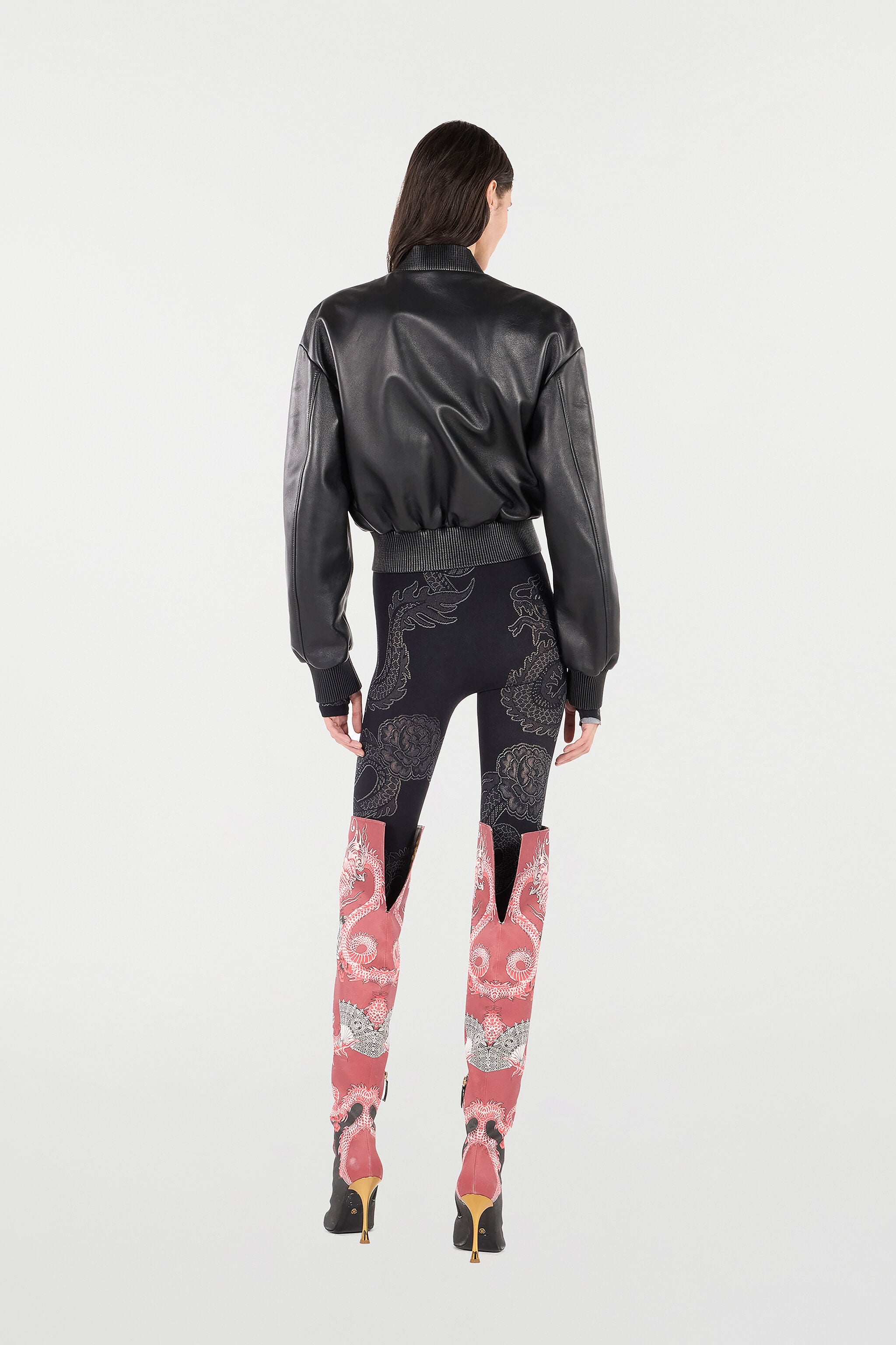 RC Bomber In Pelle Nero VKP802-PN014