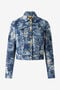RC Veste En Denim Avec Décolorations BLU SCURO VKJ450-VT012