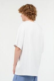 JC T-Shirt Mit Abgestepptem Logo Weiß UFT059-UF079