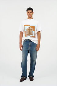 RC Leopard-print cotton T-shirt WHITE WNT61H-JD060