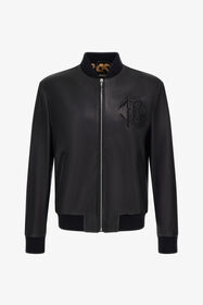 RC Bomber leather jacket Schwarz TRP860-PN002