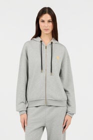 RC Grauer Zip-Hoodie GREY MELANGE TOT66A-CF004