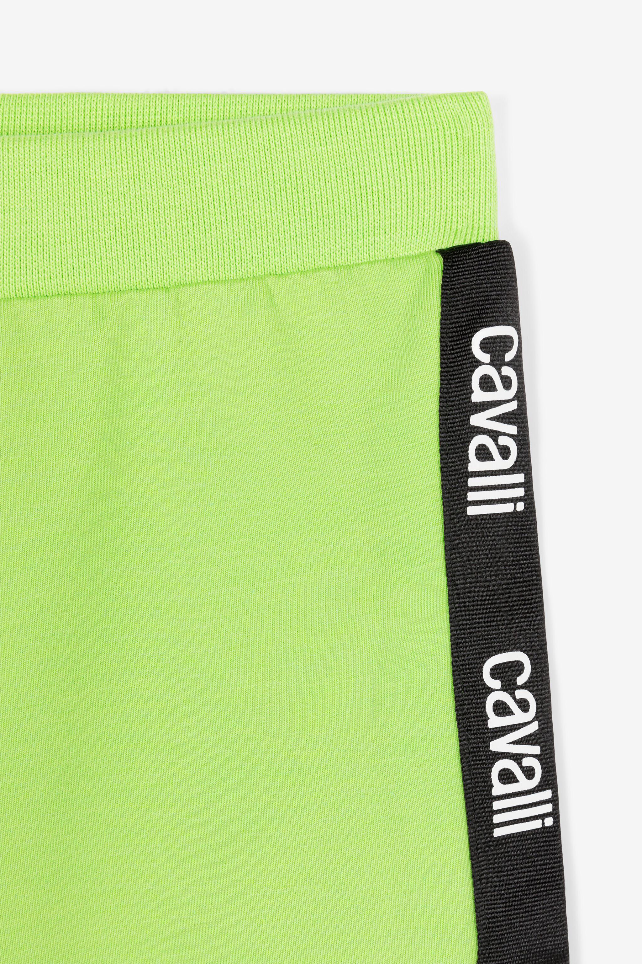 JU Shorts sportivi con bande logate JU Shorts sportivi con bande logate Verde chiaro OJT282-ISA2J