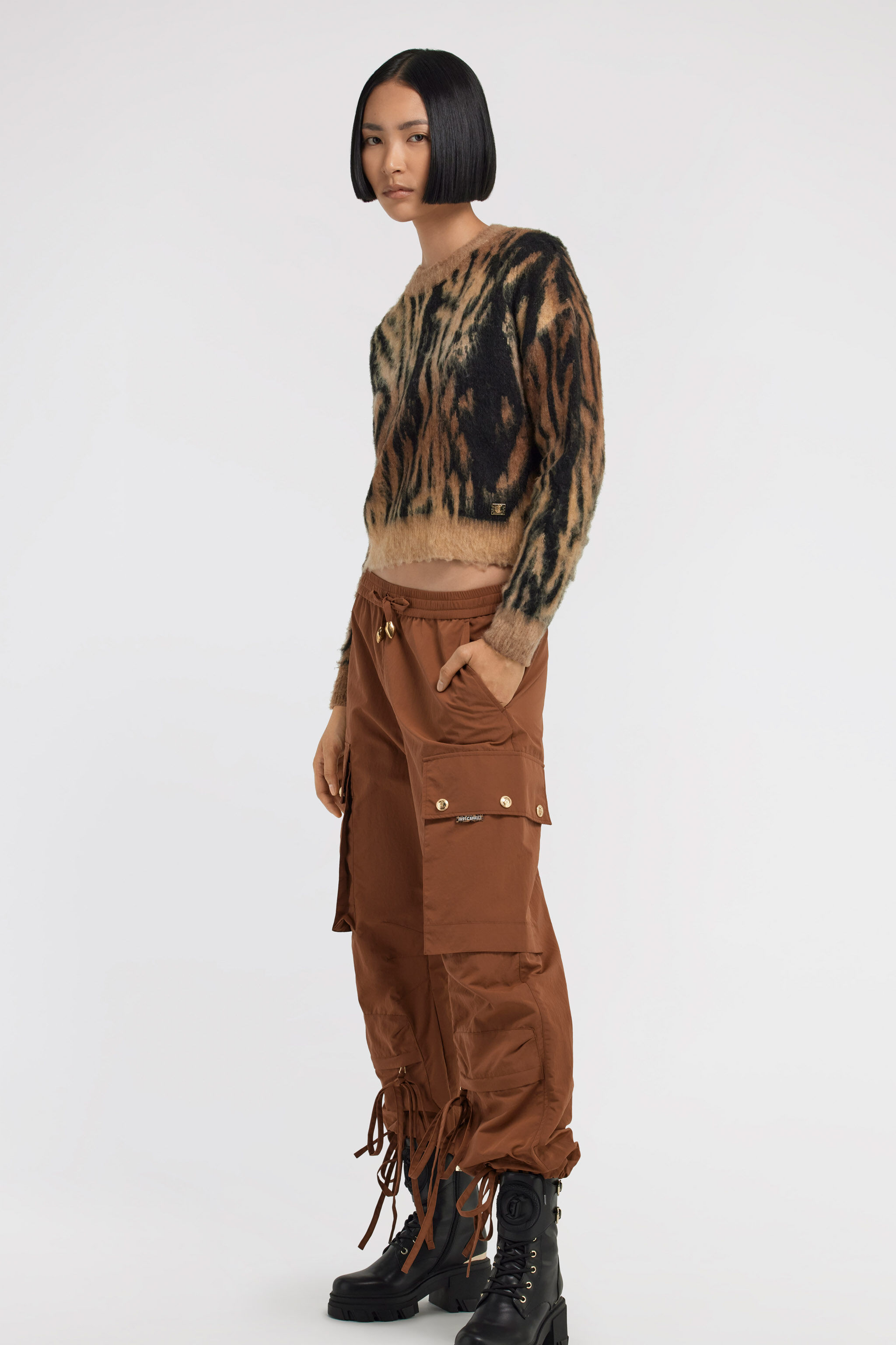 JC Just Cavalli Pants JC Just Cavalli Pants Brown TFT089-TF119