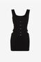 RC Cut-Out Knit Mini Dress Black QKM112-MG011