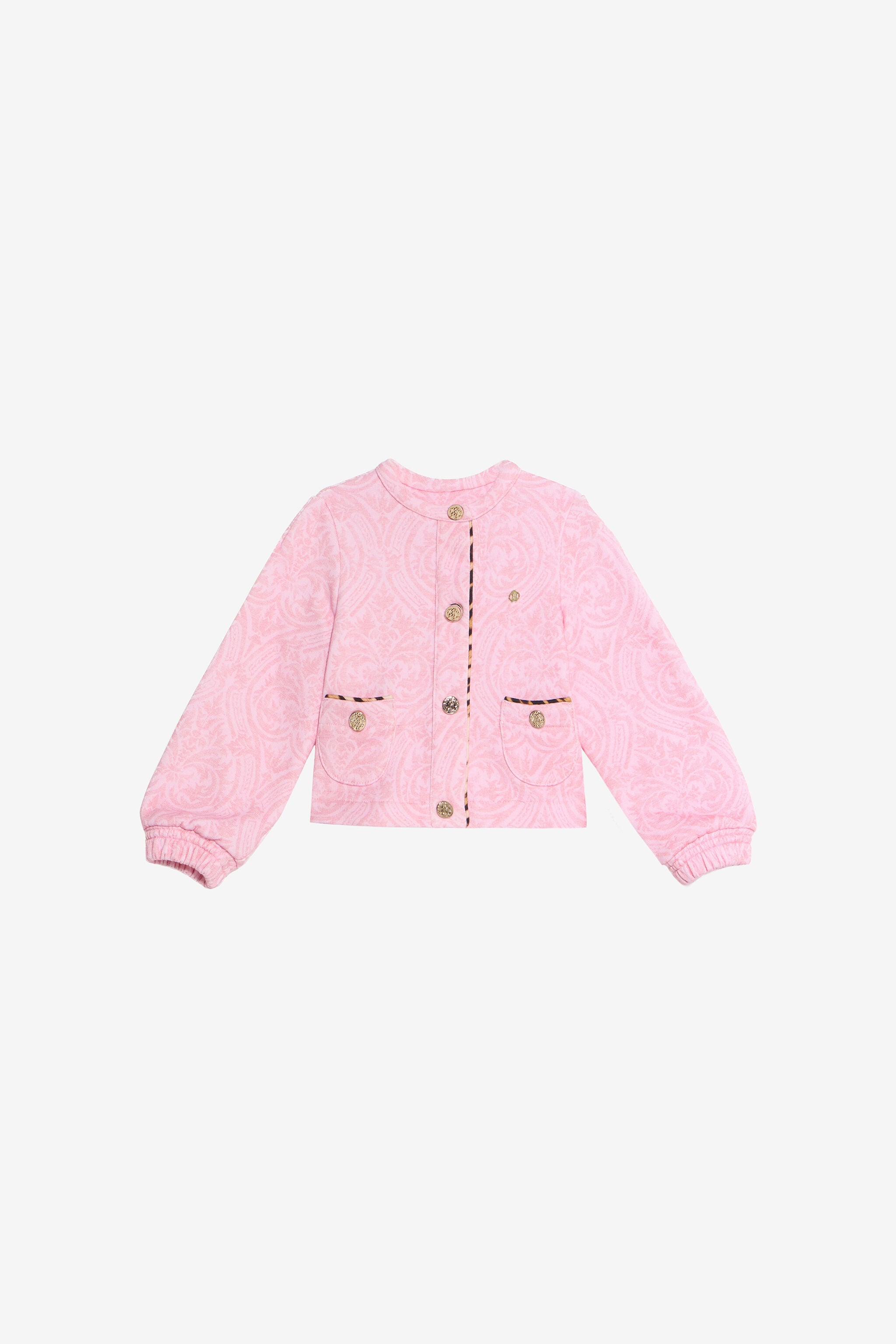 JU Pink Cotton Sweatshirt JU Pink Cotton Sweatshirt BABY ROSE VJT692-5OP28