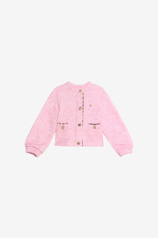 JU Pink Cotton Sweatshirt JU Pink Cotton Sweatshirt BABY ROSE VJT692-5OP28