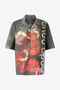 RC Cotton Shirt With Roses And Snakes Print RC Cotton Shirt With Roses And Snakes Print Rouge URT761-7MN69