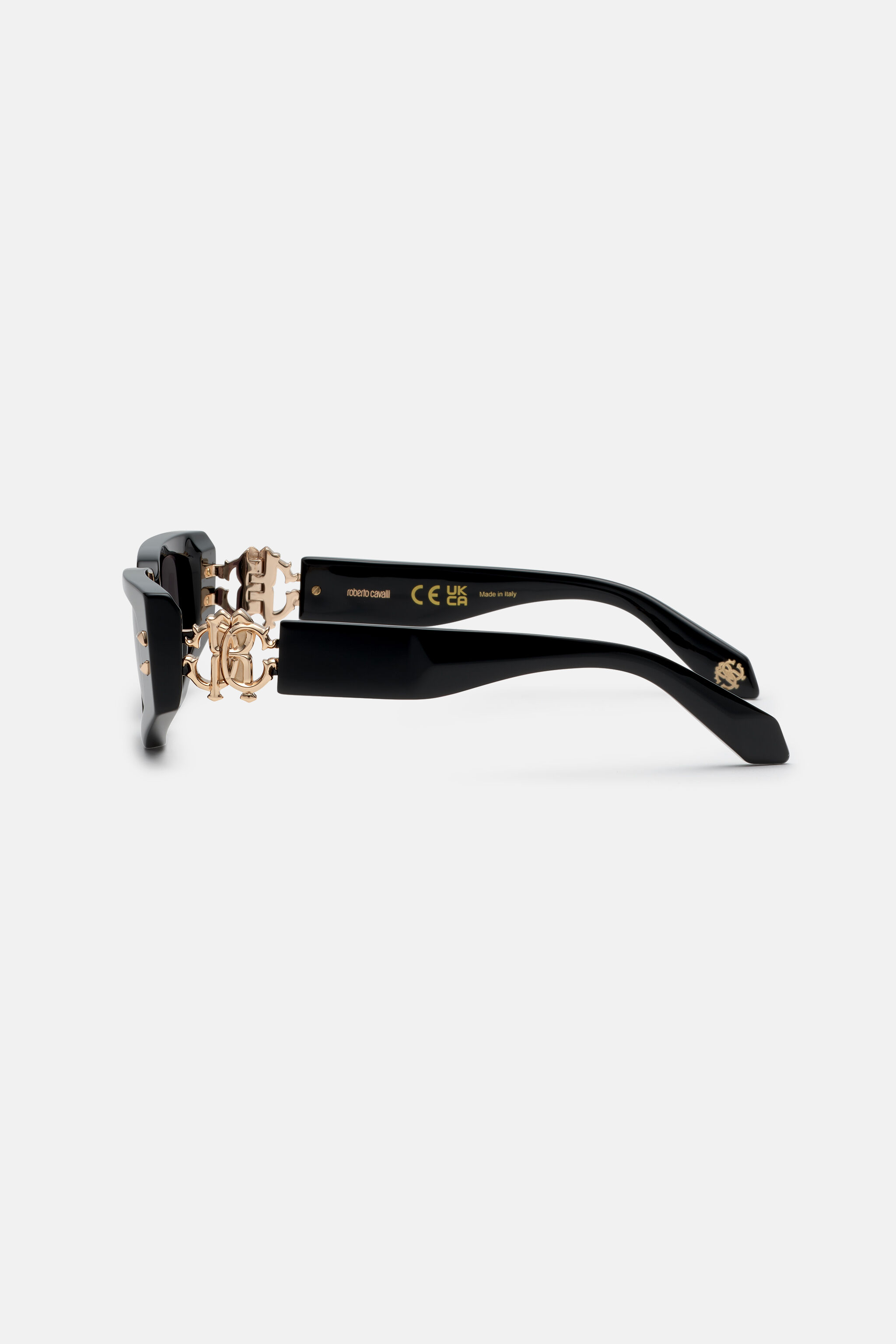 RC Sunglasses with rectangular front and fangs RC Sunglasses with rectangular front and fangs Черный ALD024-ID181