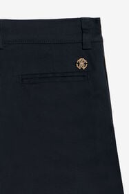 JU Pantalon En Coton Bleu NAVY WJT20Z-CH005