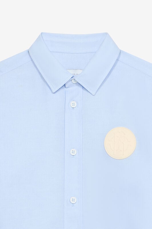 JU Shirt With RC Monogram Patch JU Shirt With RC Monogram Patch Light blue UJT70C-FN053