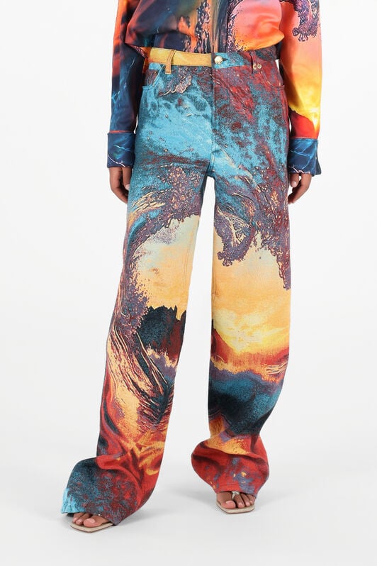 RC Pantalon Imprimé Itaca RC Pantalon Imprimé Itaca Bleu/Orange UWT207-DJ091