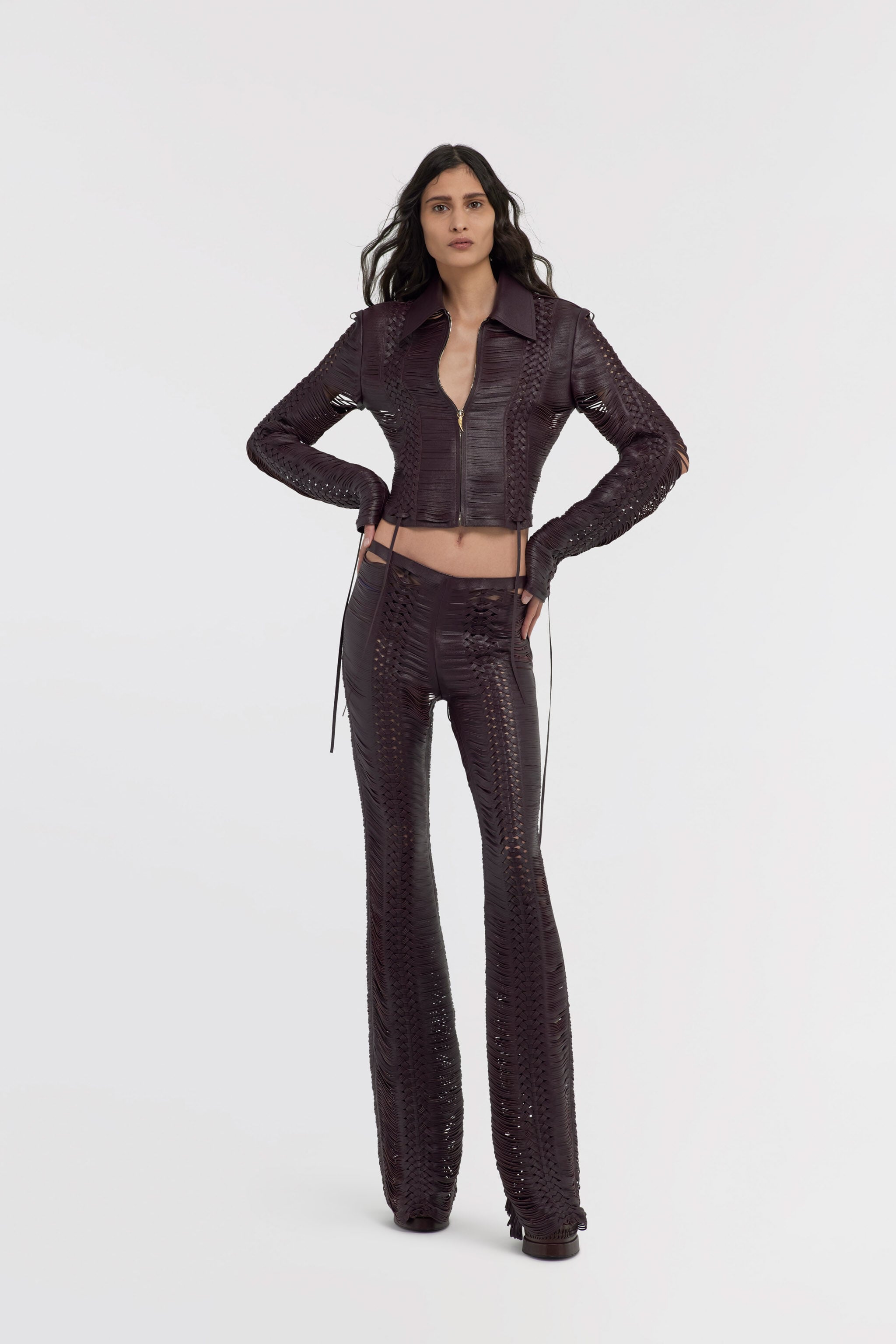 RC Leather pants Schwarz SWP201-PN002