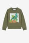 JU Dinosaur-Print Sweatshirt JU Dinosaur-Print Sweatshirt Green QJT924-CF050