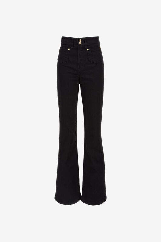 JC Just Cavalli Flared Jeans Black RKJ307-RK300