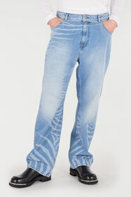 RC Jeans Con Motivo Zebra Azzurro URJ211-VMN73