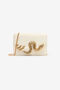 RC White Bag with Snake and Scale Motif RC White Bag with Snake and Scale Motif WHITE WWB001-PA001