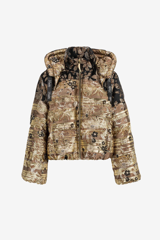 RC Floral-Brocade Padded Jacket RC Floral-Brocade Padded Jacket MARRONE PQT800-DJ067