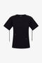 RC Black T-Shirt Dettagli Stringati Nero TKT61F-JD062
